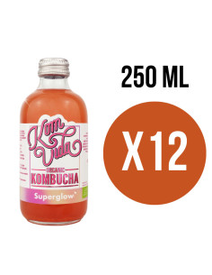 Kombucha Superglow Bio 12x250ml Komvida